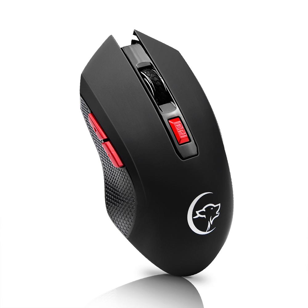  Беспроводная мышь YWYT G817, 2,4G, беспроводная игровая мышь, 2400 точек на дюйм, 6 кнопок, оптическая эргономичная мышь с чёрный