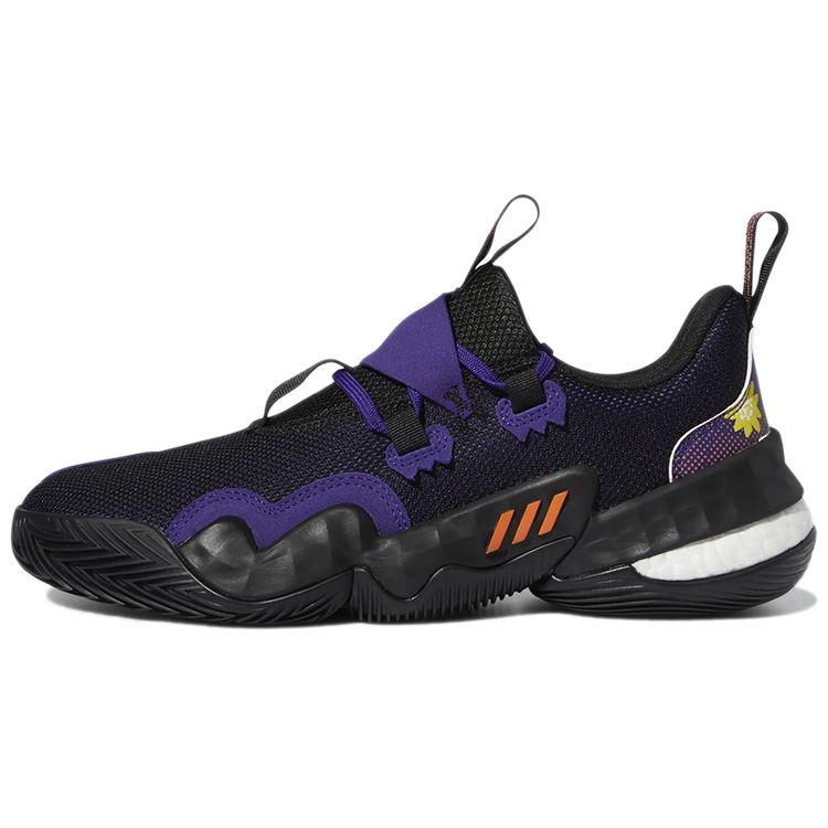 Adidas Trae Young 1 Black Team College Purple Мужские кроссовки Core-Black Team-Solar-Orange GZ4627 46⅔