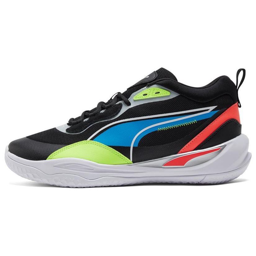 Кроссовки Puma Playmaker Pro Jet Black Lime Squeeze Мужские 377572-04 44.5