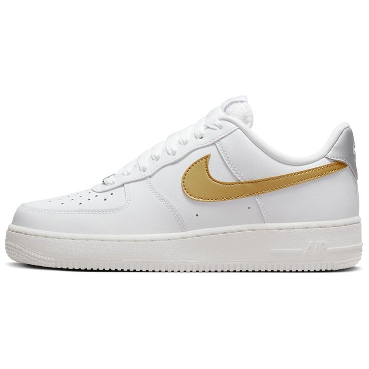 Женские кроссовки Nike Air Force 1 07 White Metallic Gold DD8959-106 40