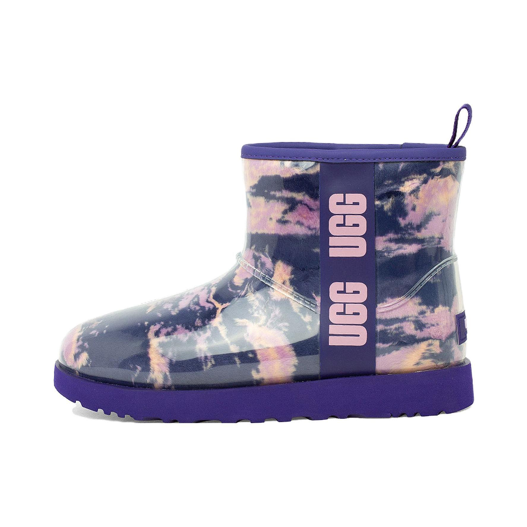 UGG Классические прозрачные мини-мраморные фиолетовые ночные женские кроссовки фиолетово-розовые 1120778-VNGH 36