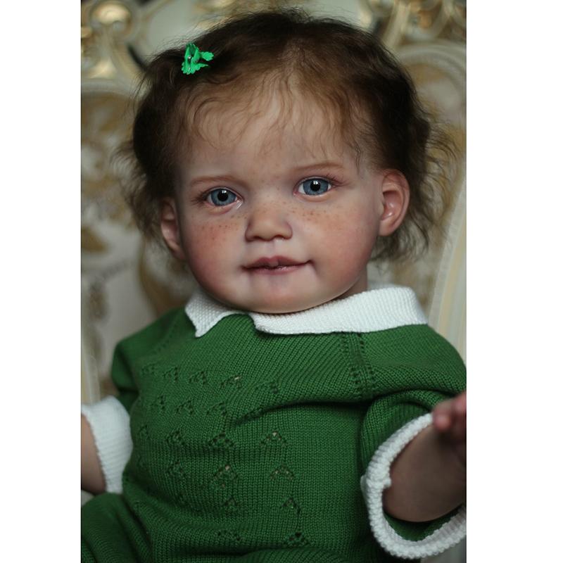 Реалистичная 3D-краска с прожилками, 65 см, мягкая силиконовая кукла Reborn Baby Girl Alive, вес 1,8 кг, коллекция принцесс для малышей, ручная работа Bebe Finished doll синий