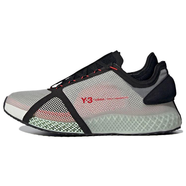 Кроссовки унисекс adidas Y-3 Runner 4D IOW Bliss Серый Черный Красный FZ4501 36⅔