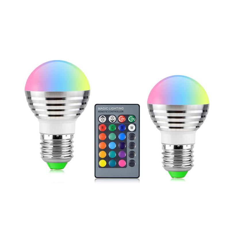   Joom Светодиодная лампа RGB 110 В 220 В E27, 16 цветов, ночник Magic LED E27