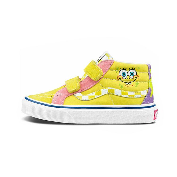 Детские кроссовки Vans SpongeBob SquarePants x Sk8-Mid Reissue V Kids Best Friends, разноцветные VN00018T9ES 34