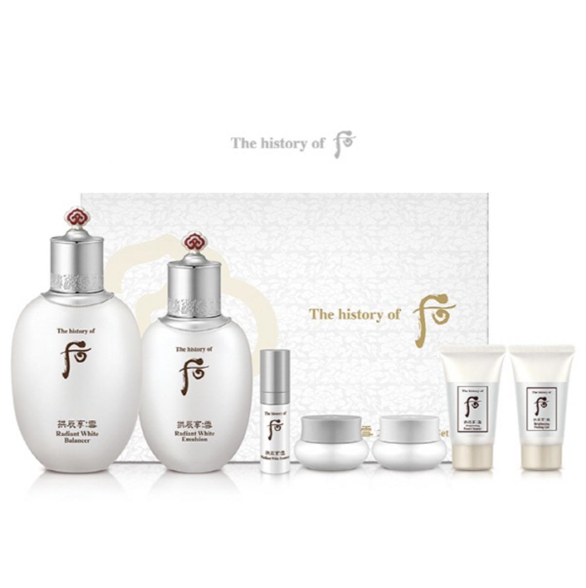 Наборы косметики Специальный отбеливающий набор The History Of Whoo Gongjinhyang Seol Набор тонер-лосьонов (со случайным подарком)