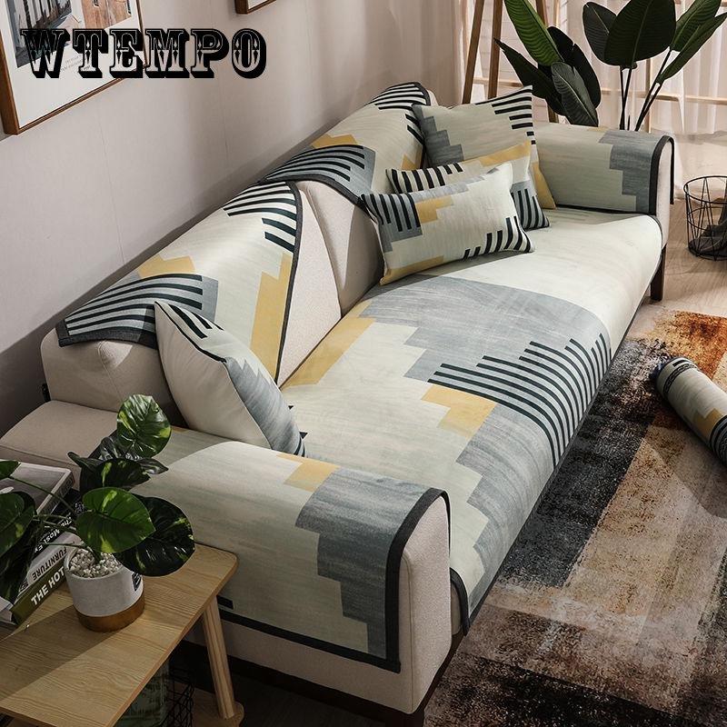  Чехлы для диванов Nordic Minimalist Wild Эластичный чехол для дивана на 1/2/3/4 места, противоскользящий чехол для дивана 45*45Pillowcase