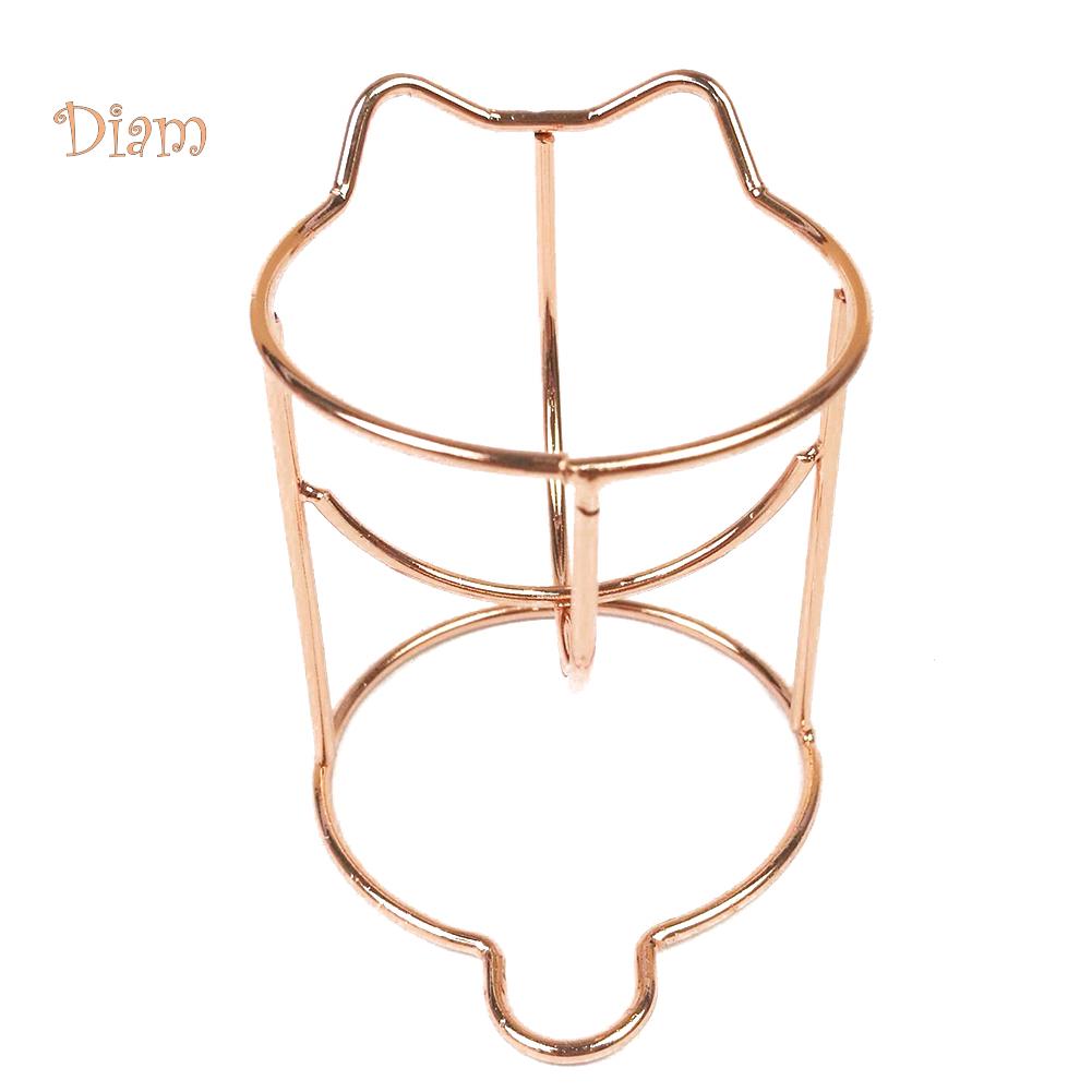 NO.PS Proof Beauty Makeup Sponge Egg Storage Rack Powder Puff Drying Bracket Sponge Powder Puff золотистый