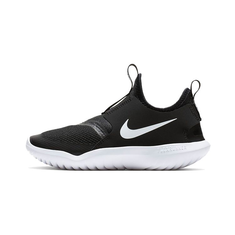 Детские кроссовки Nike Flex Runner PS черные белые AT4663-001 US 11C
