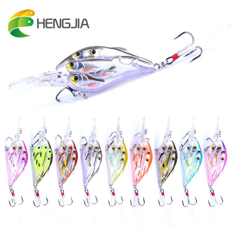 1 шт. HENGJIA Crankbait приманка для плавания 8 рыб пластиковый бионический воблер рыболовные снасти