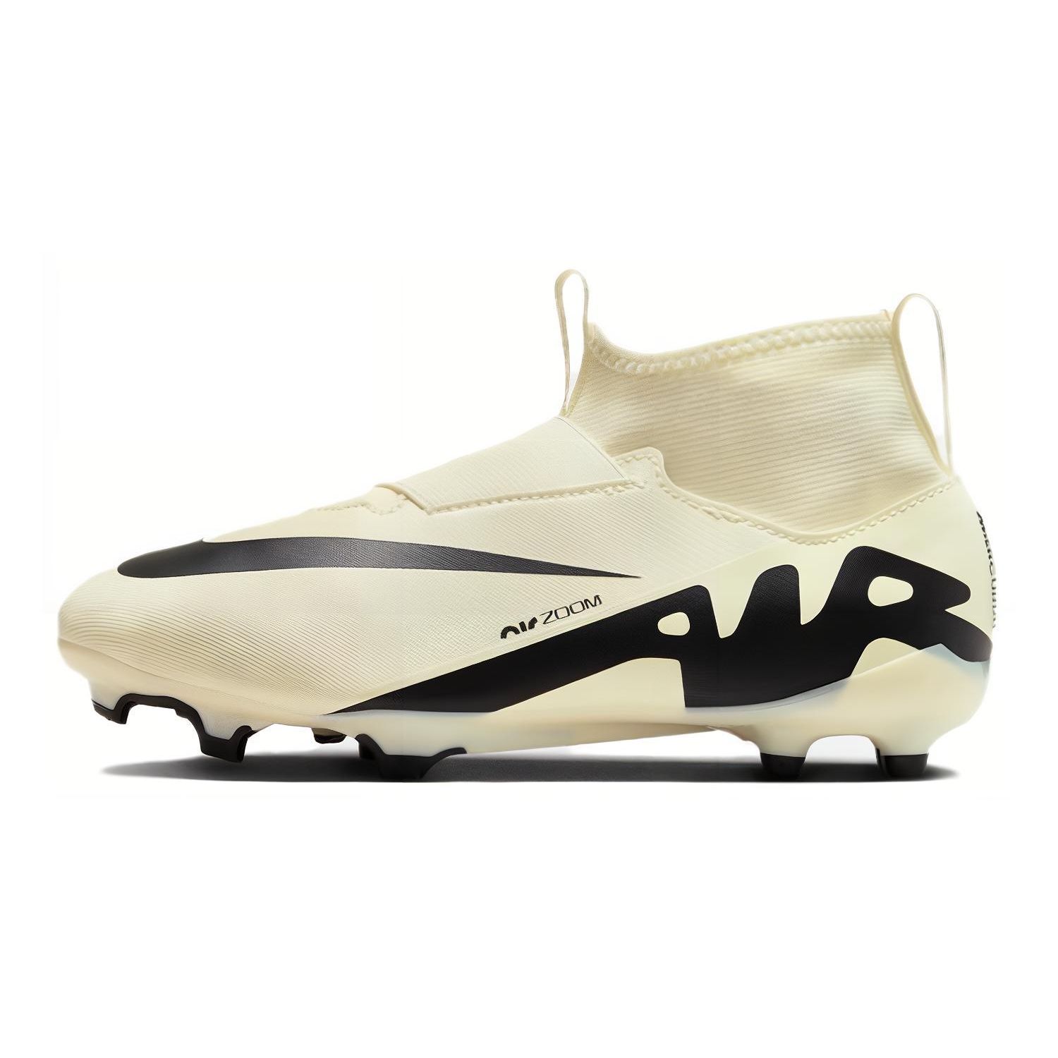 Детские кроссовки Nike Zoom Mercurial Superfly 9 Academy MG GS Mad Ready Pack кремово-лимонадно-черные DJ5623-700 32