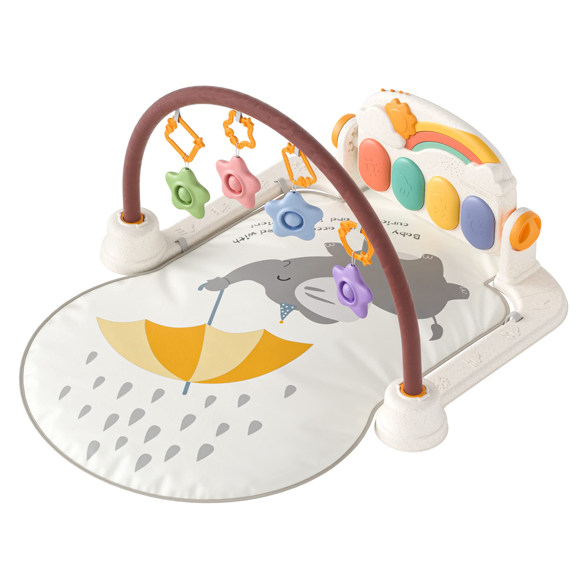 Развивающие коврики  Joom TUMAMA Kick and Play Piano Baby Gym, детский игровой тренажерный зал, игровые коврики для раннего развития, игрушки, рождественские подарки для младенцев и новорожденных мальчиков и девочек 88*73*50cm