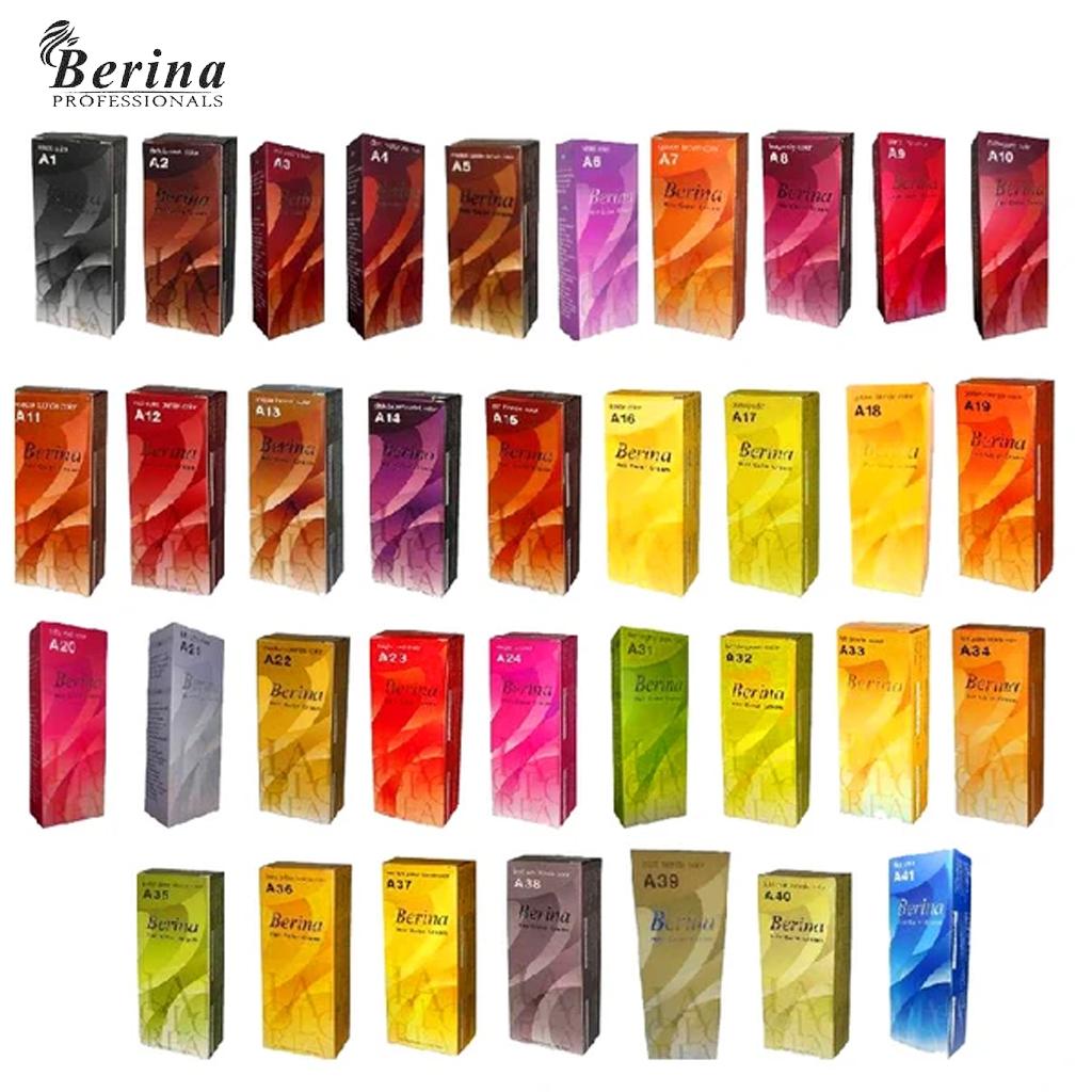 Краска для волос  Joom BERINA HAIR COLOR CREAM Перманентная краска А1-А47 60 г. - тайский A1 Black