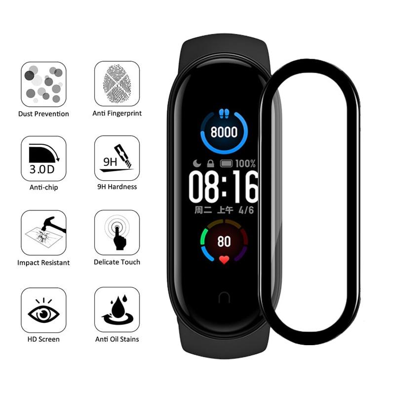 3D Защитная пленка для Xiaomi mi Band 4 5 6, пленочный ремешок Mi Band, умные часы Miband, полное мягкое защитное стекло, пленка xiomi miband4 1 PC For Mi band 5 прозрачный