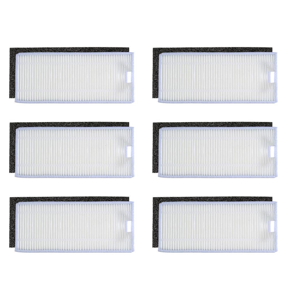 Набор из 6 сменных принадлежностей Набор инструментов для Eufy RoboVac 11S / Pack of 6 серый/белый