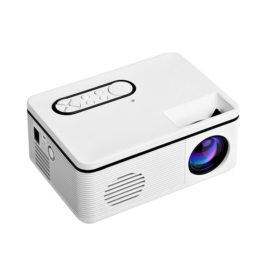 Светодиодный проектор Ramidos H88 3D 1080P с поддержкой Haut-Parleur TF HDMI USB Мини-медиаплеер One Size белый