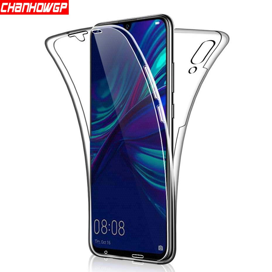 Двойной чехол на 360 градусов для Huawei P30 P20 P10 Lite P Smart Y5 Y6 Y7 Y9 Коврики 20 Honor 10 Lite 10i 8A Чехол Huawei Nova 3e прозрачный