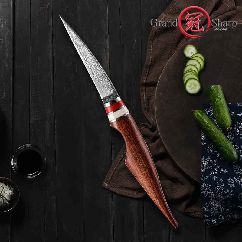  Нож для резьбы, 67 слоев, дамасская сталь, острое блюдо с овощами и фруктами, кухонные ножи для резьбы по овощам, фруктам, Grandsharp