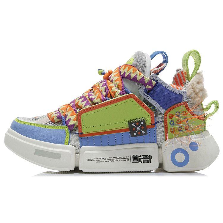 Li Ning Ace Remake Wudao 2 One Piece Woven Low Top Lifestyle Casual Shoes Women sleeve Vibrant-Green AGWR020-2 38⅓