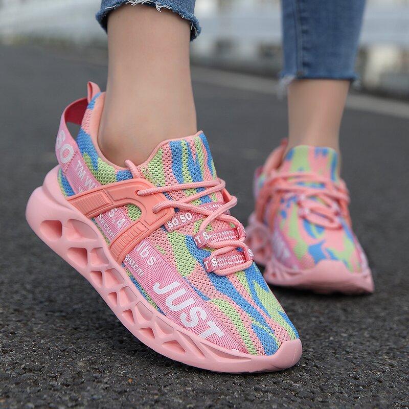 Мужская обувь Blade Breathable Sports Casual Shoes Нескользящие амортизирующие кроссовки для бега Couple Mesh Shoes Женская обувь 36 жёлтый
