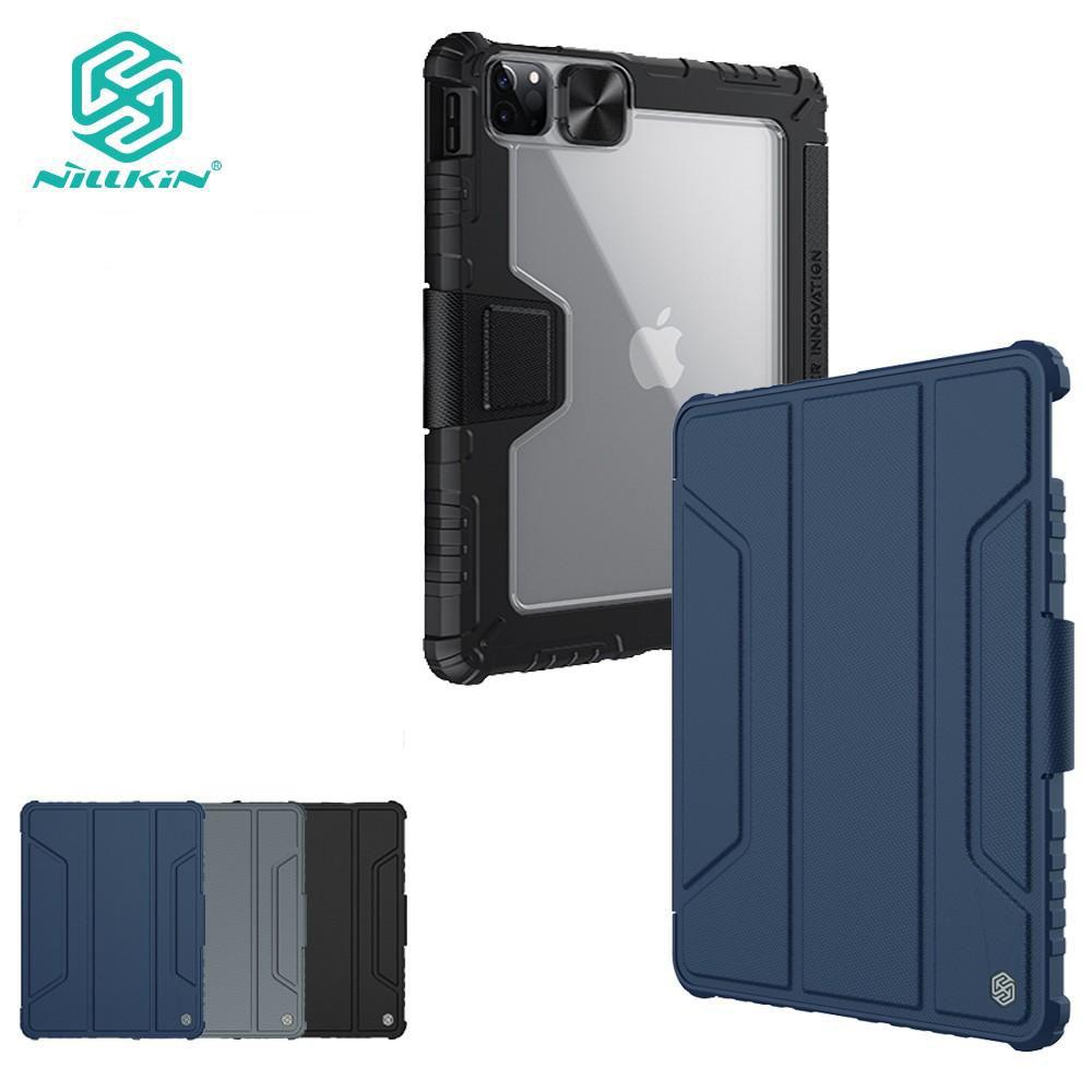   Joom Флип-чехол Nillkin Smart Wake для iPad Pro 11 2021 Pro 11 2020 Air 4/Air 10,9 2020, ударопрочный на 360° жесткий ПК из искусственной кожи со слайдером для камеры IPad Air 10.9 2020 чёрный