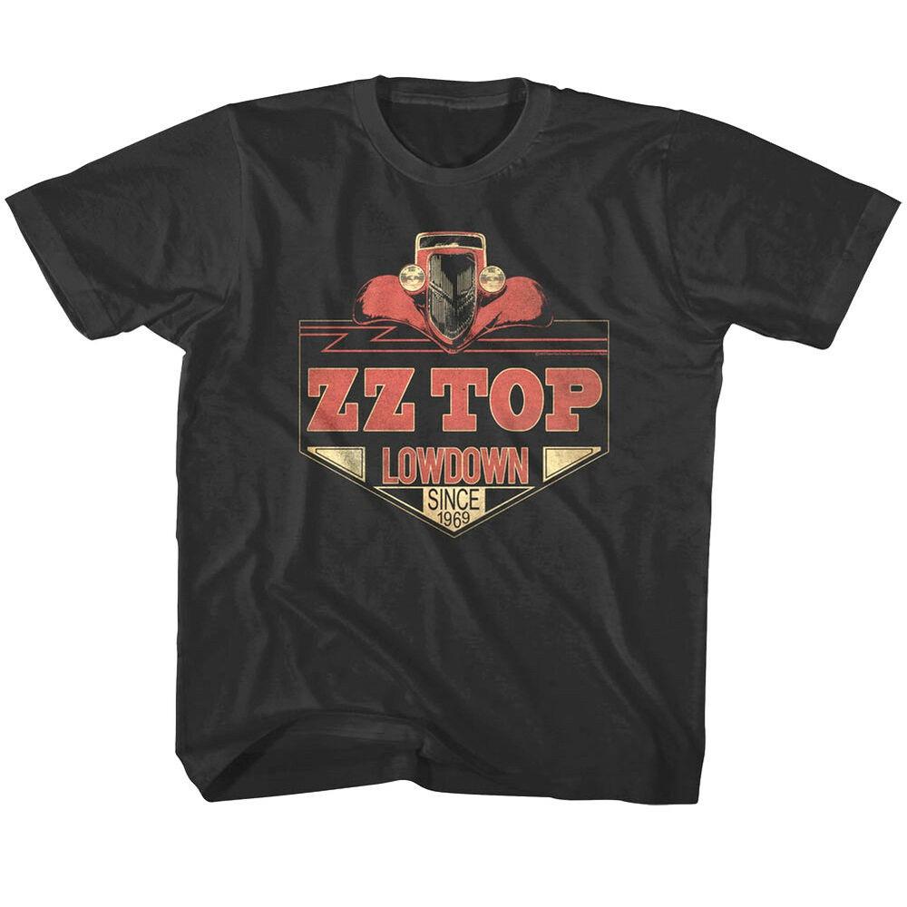 Zz Top Lowdown Car 1969 Музыкальная рок-группа Футболки унисекс для мальчиков и девочек для малышей S