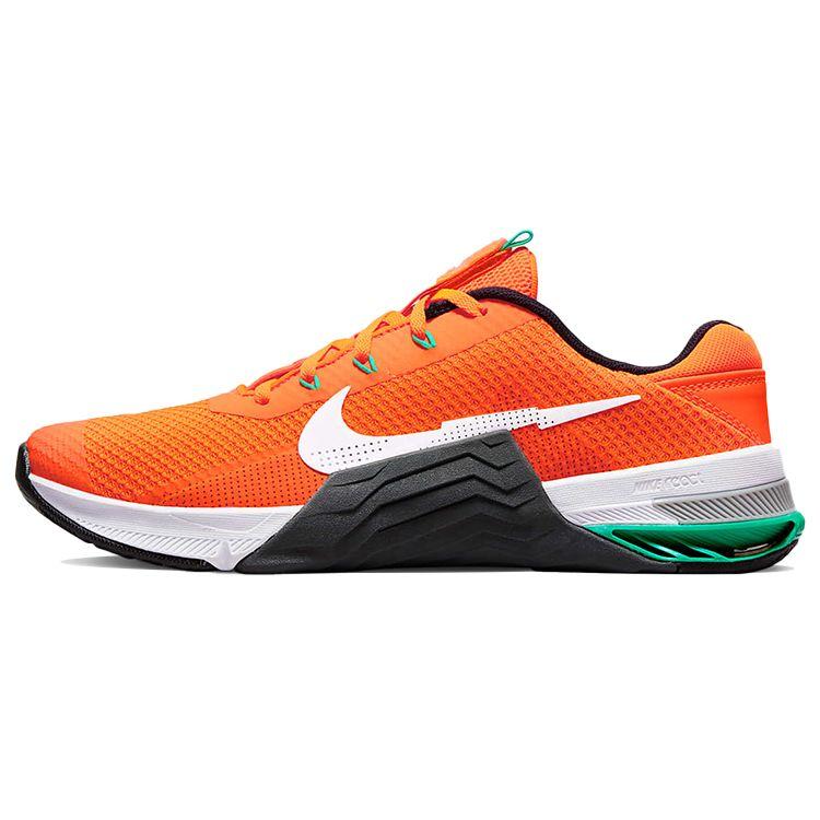 Мужские кроссовки Nike Metcon 7 Total Orange Clear Emerald темно-дымчато-серые белые CZ8281-883 40.5