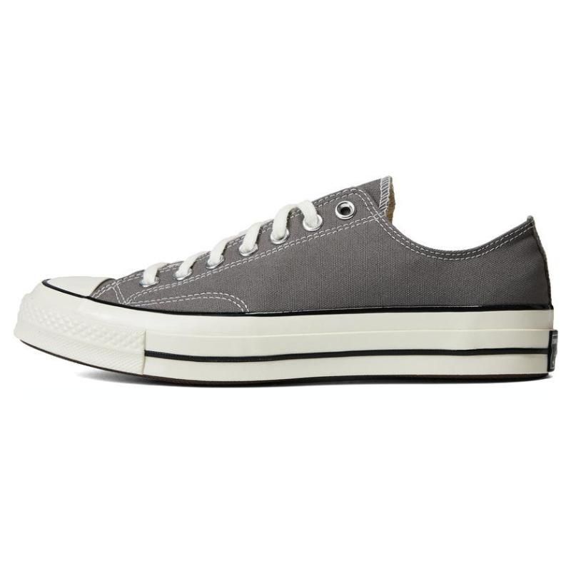 Converse Chuck 70 Vintage Canvas Low Origin Story Серые кроссовки унисекс Egret Black A05586C 36