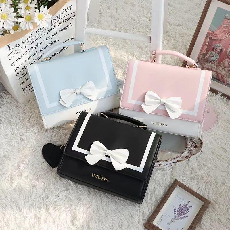 Сумка-мессенджер Harajuku Bow Jk для женщин, новая сумка-мессенджер Fairy Core Handle Lolita Crossbody, женская винтажная сумка, эстетика