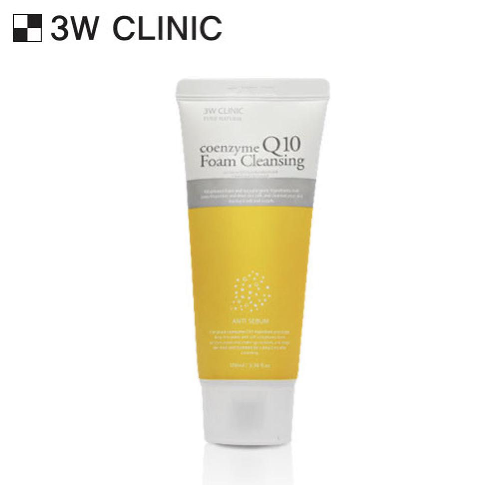 3W CLINIC Коэнзим Q10 Очищающая пенка 100мл