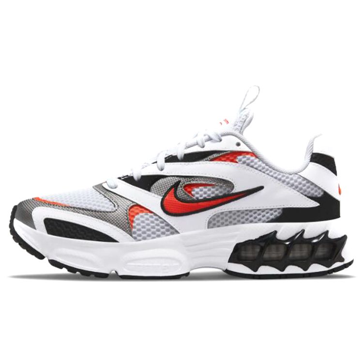 Женские кроссовки Nike Zoom Air Fire White Team Orange, светоотражающие, серебристо-черные CW3876-105 35.5