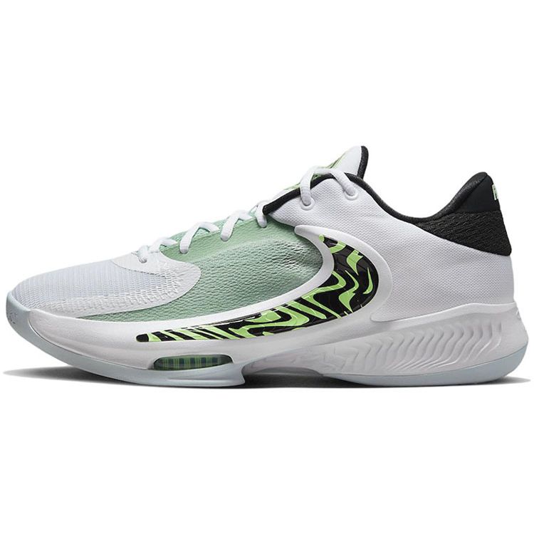 Мужские кроссовки Nike Zoom Freak 4 EP Gray Coastline белые черные Barely-Volt DJ6148-100 40