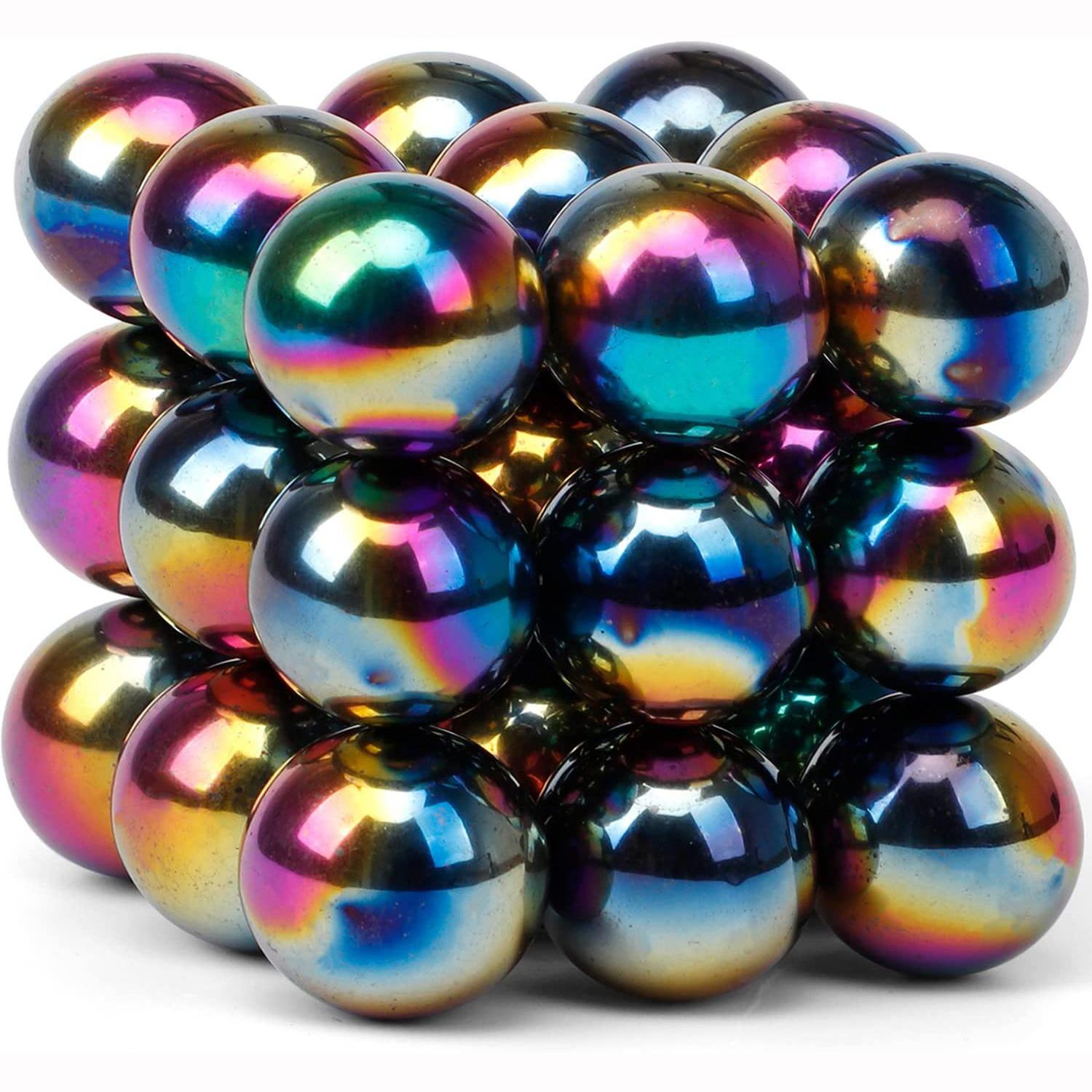 Научный набор Fidgets, 27 шт., аккуратные магнитные блоки, гематитовые магнитные камни, полированные магниты, гаджет для домашнего офиса, аккуратная организация 27pcs-2x2x2cm разноцветный