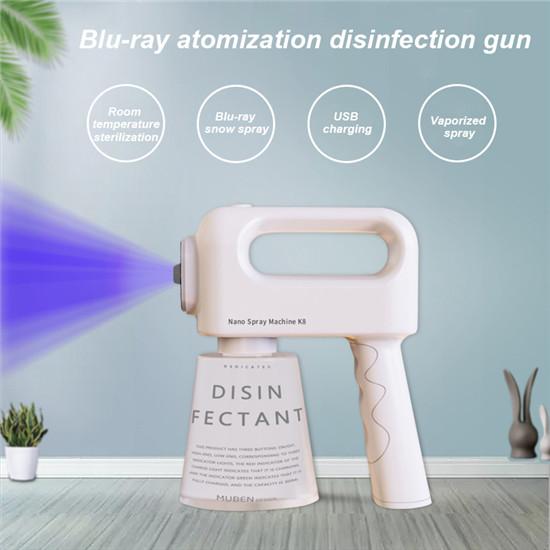 Пистолеты для полива K8 Blue Light Atomization Дезинфицирующий пистолет-распылитель емкостью 500 мл Ручной дезинфекционный распылитель