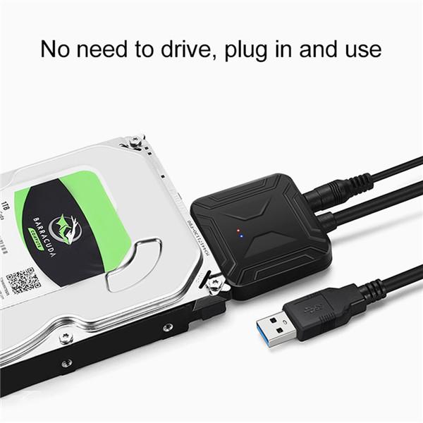 Кабели для компьютера  Joom Кабель-адаптер жесткого диска USB 3.0 - Sata 3.5 2.5 для твердотельного накопителя Samsung Seagate WD HDD USB 3