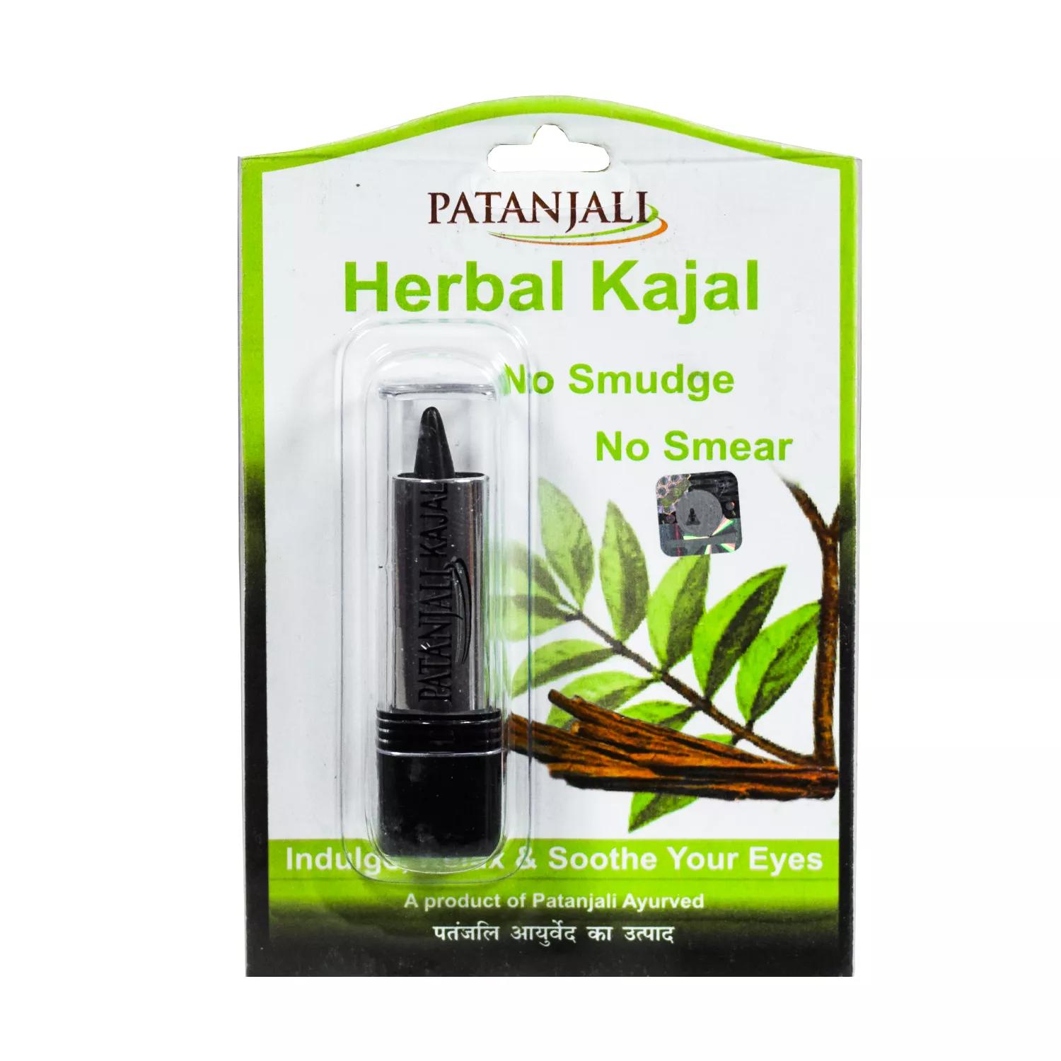 Упаковка из 5 шт. Натуральный травяной каджал Patanjali, черный, 3 г