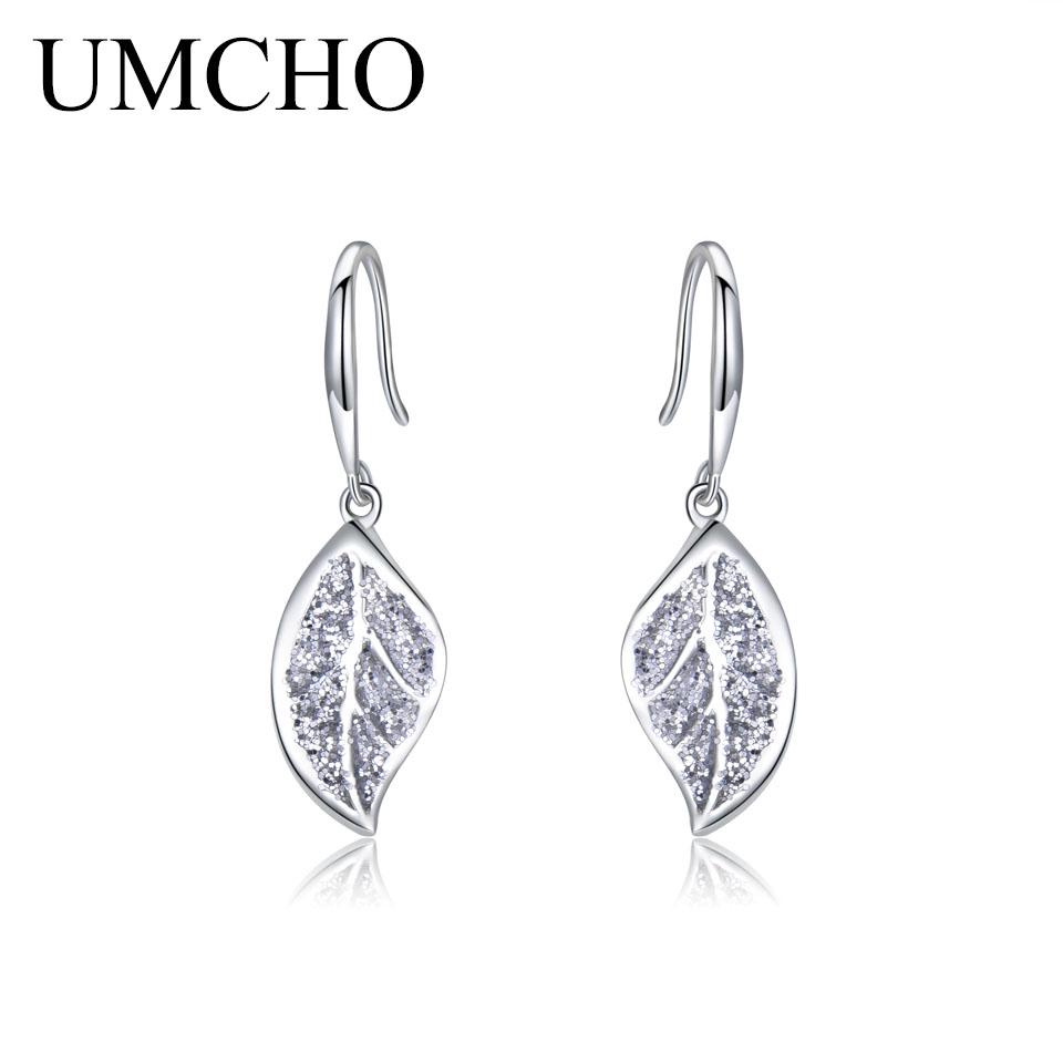 UMCHO серьги-гвоздики с клевером и блестками для женщин, вечерние свадебные аксессуары, ювелирные изделия, подарок