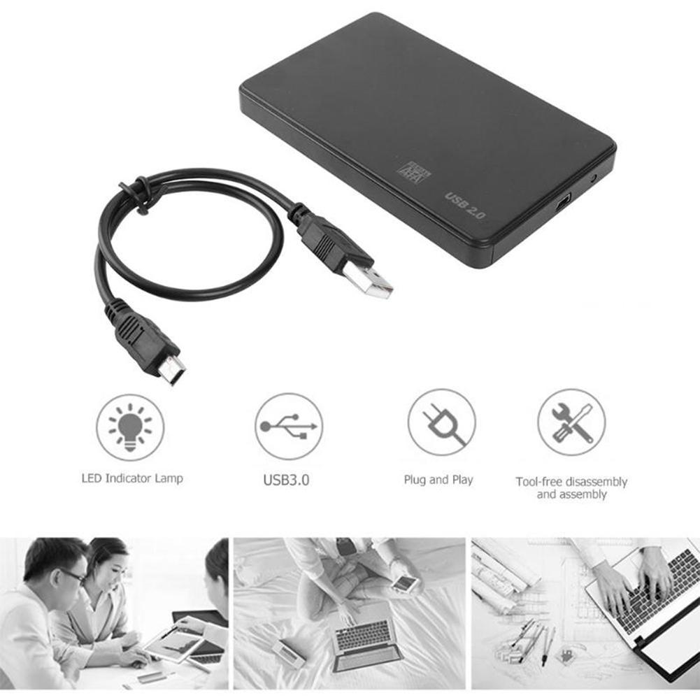 Yousheng SSD внешний жесткий диск портативный USB 2 2,5-дюймовый SATA HDD чехол для ноутбука