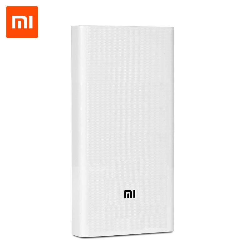 Внешние аккумуляторы Оригинальное портативное зарядное устройство Xiaomi Power Bank 3 20000 мАч с поддержкой QC3.0 Dual USB Mi Внешний аккумулятор 20000 для мобильных телефонов белый