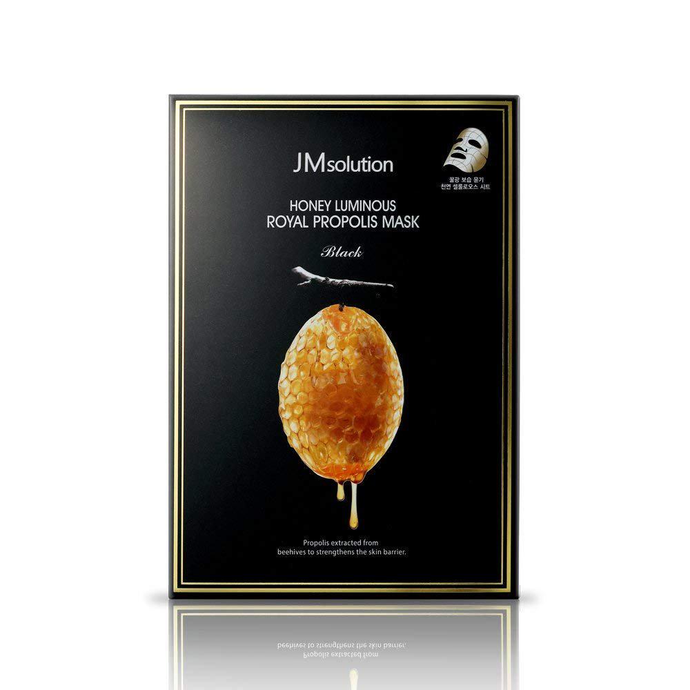 JM Solution Honey Luminous Royal Propolis Mask / Корейская маска для лица / 30 мл X 10 шт.