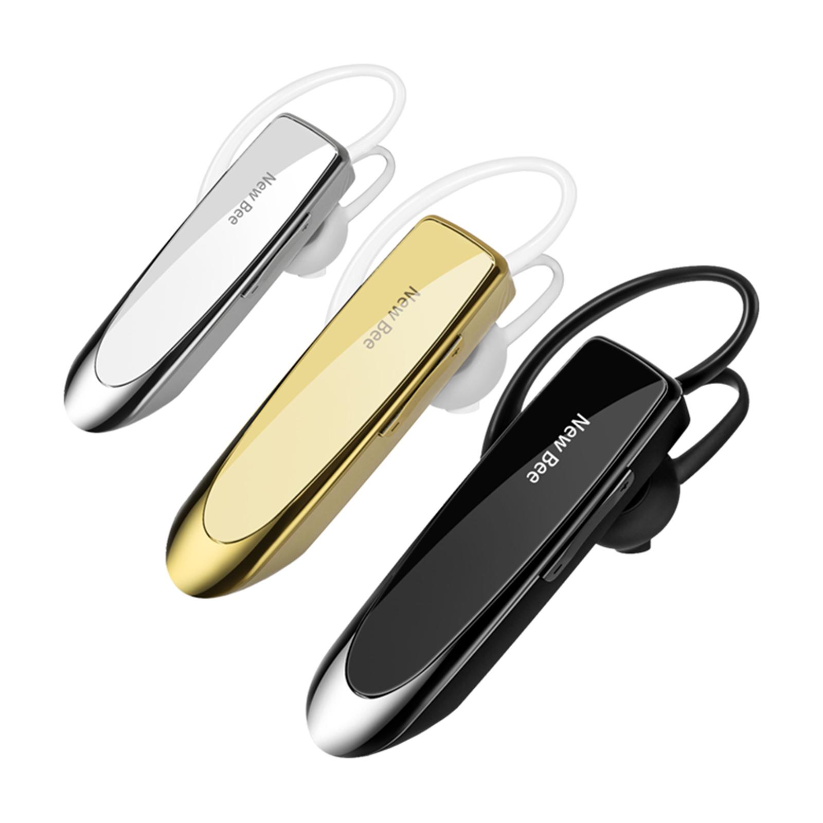 NEW BEE Single Wireless Bluetooth-гарнитура Наушники с шумоподавлением Микрофон Спортивные наушники Hands-Free чёрный