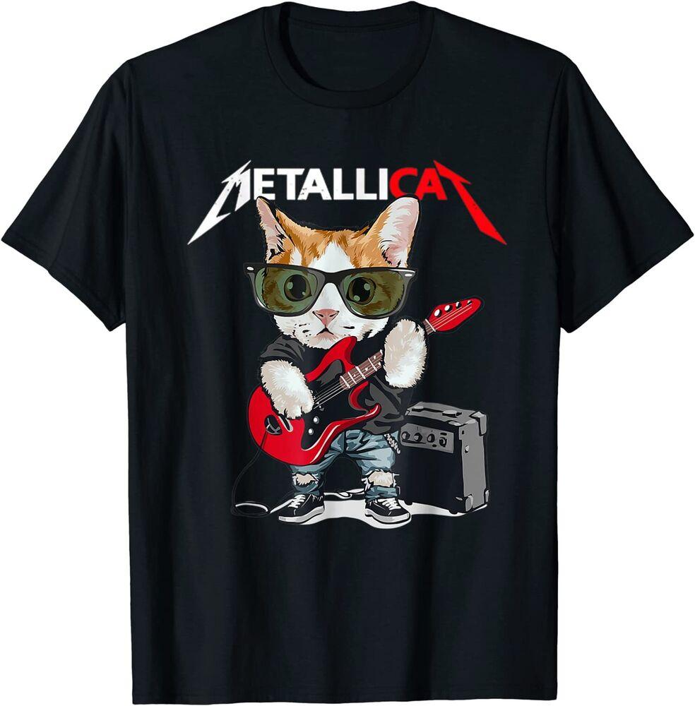 Футболка унисекс Metallicat Funny Cat Rock 90S Meow Music Band Of Friends S