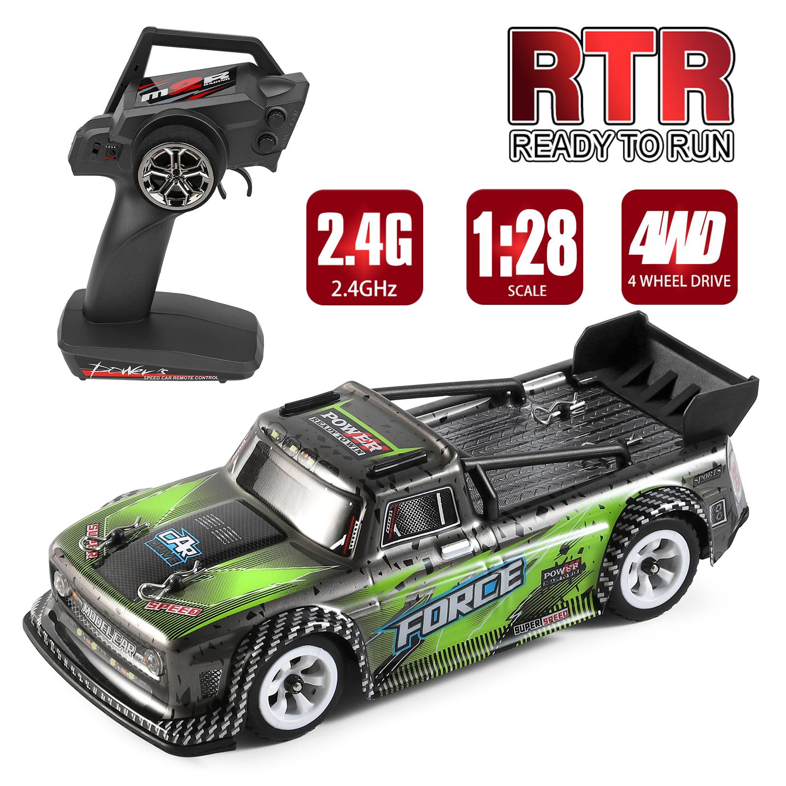 WLtoys 284131 Радиоуправляемая машинка 1/28 Короткая грузовая машина 2,4 ГГц Радиоуправляемая гоночная машина 30 км/ч Высокоскоростной детский подарок RTR с разноцветный