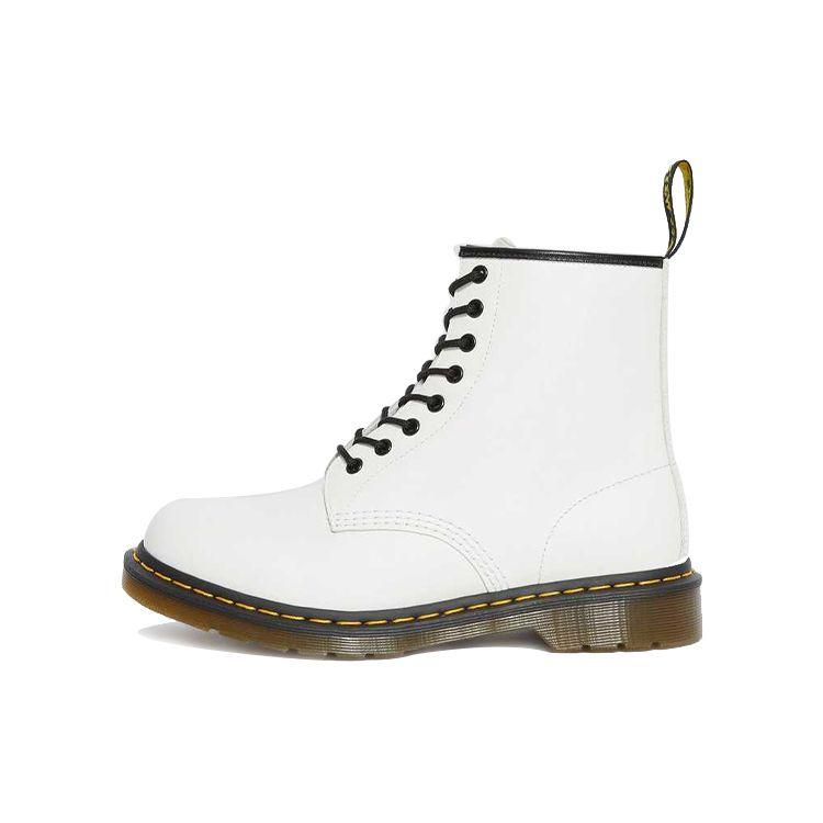 Доктор. Martens 1460 Гладкие кожаные ботинки на шнуровке Белые мужские ботинки 11822100 36
