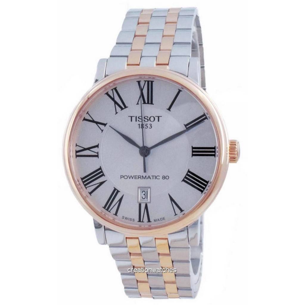 Tissot T- Classic Carson Premium Powermatic 80 Автоматические T122.407.22.033.00 T1224072203300 Мужские часы серебряный