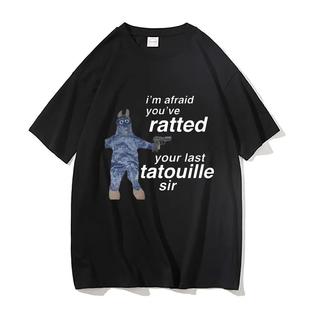 Футболки с принтом Im Afeaid Youve Your Last Tatouille Sir, футболка с забавным рисунком мыши, летние женские повседневные футболки унисекс из мягкого хлопка, топы L