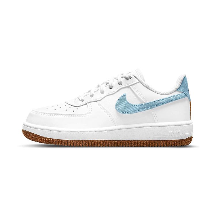 Детские кроссовки Nike Air Force 1 LV8 PS Indigo Белый Черный Обсидиан CZ2662-100 28