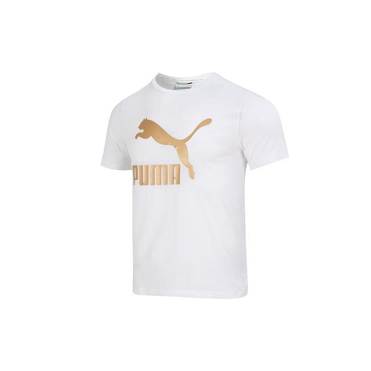 Puma Повседневная спортивная футболка с коротким рукавом для мужчин, топы, белая 621559-02 XXL