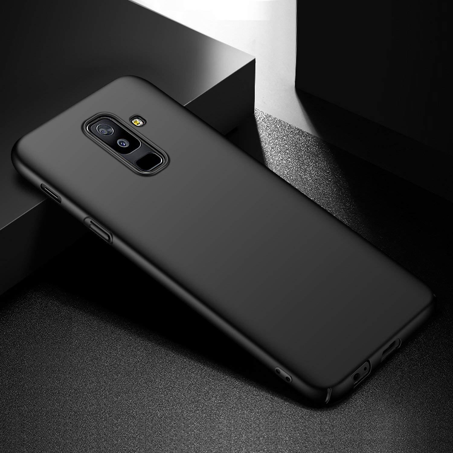 Чехлы Тонкий жесткий матовый чехол для Samsung Galaxy S9 + S20 FE S21 Ultra S10 S8 A32 A52 A72 A31 A51 A71 A21S A50 A42 A02 M02 A10 A11 A30S A20 A30 A21 A02S A6 A7 Samsung A7(2018) чёрный