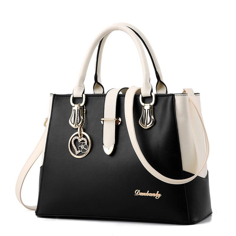 Сумка через плечо Yogodlns Large Capasity Leather Handbags 32cm*13cm*23cm чёрный